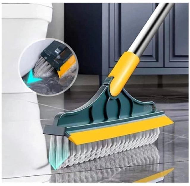 2in1 Floor Scrub Cleaning Brush Wiper
